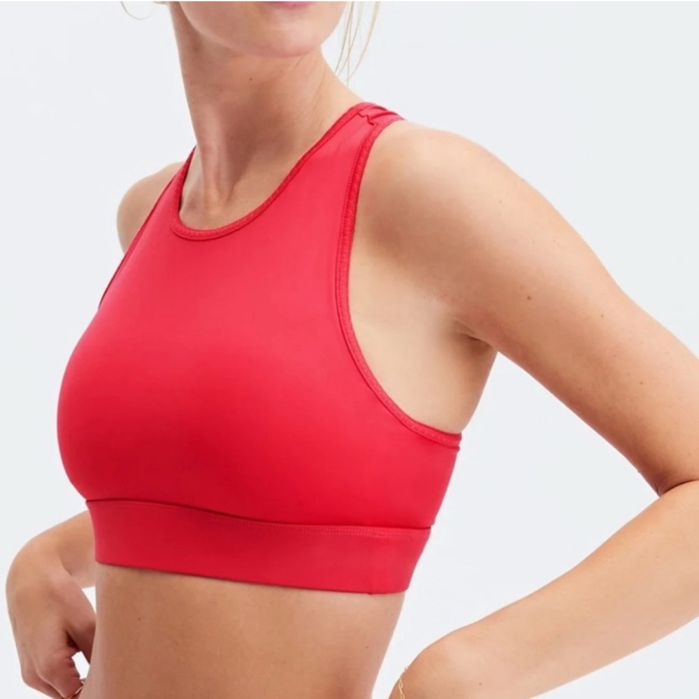 Fabletics Trinity Bold Red Sports Bra